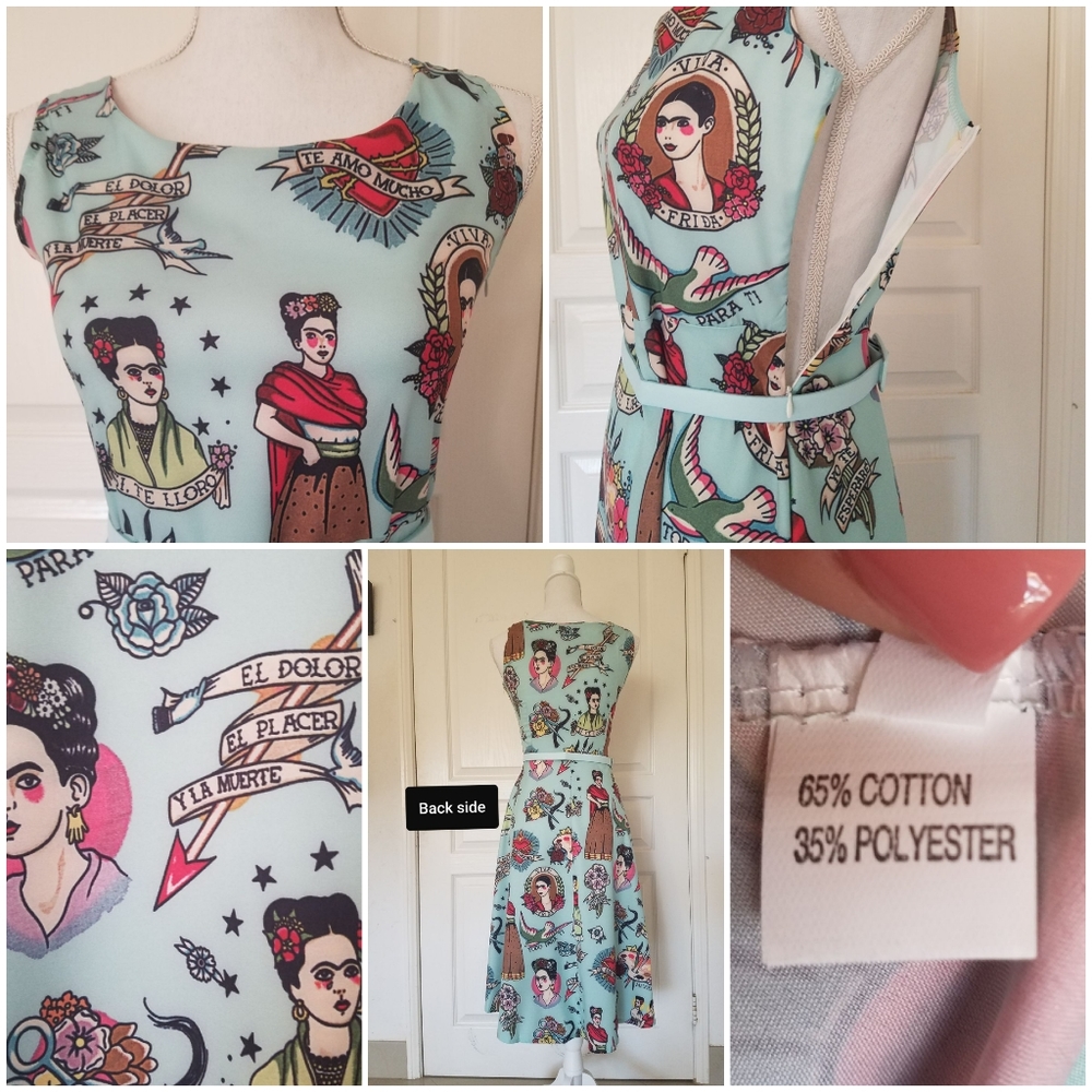 Frida Kahlo dress - Picture 4 of 8